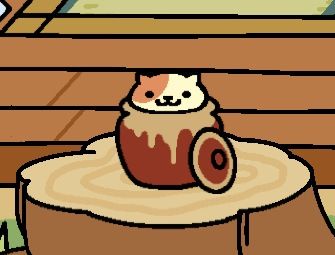 Neko Atsume Cat in Jar