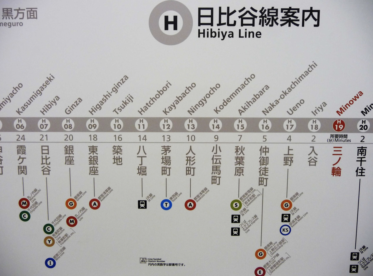Hibiya Line Map Info Japanalytic